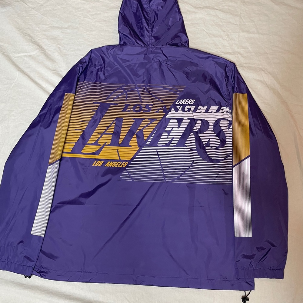 New With Tags Los Angeles Lakers Basketball Club Windbreaker Mens Large